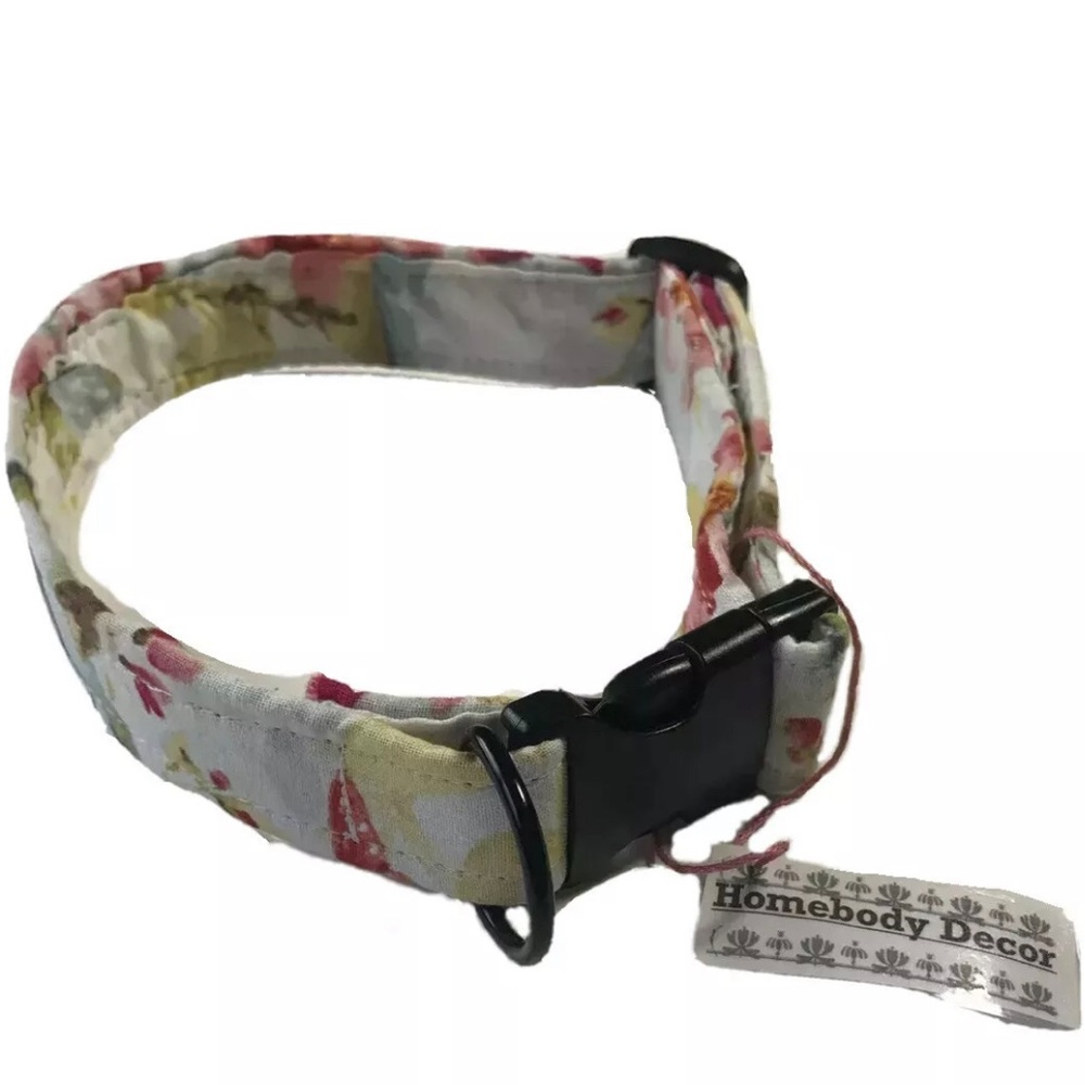 Medium Size Floral Dog Collar (10 in-17 in)